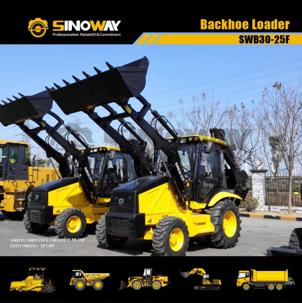 4X4 Jcb Type Compact Backhoe Loader Sinoway Towable Backhoe Loader