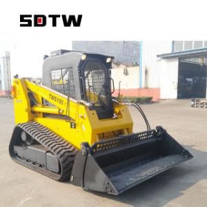 China Factory Direct Offer Tws100 Skid Steer Loader with Bucket Attachments for Sale