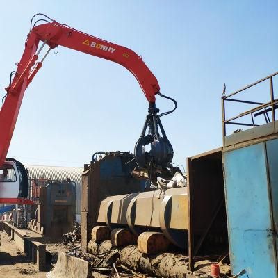 Bonny Wzd46-8c Stationary Electric Hydraulic Material Handler for Feeding Scrap Crusher at Steel Mill