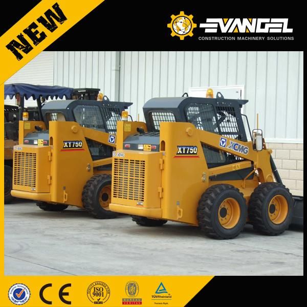 High Efficiency Mini Skid Steer Loader Xt740 750kg