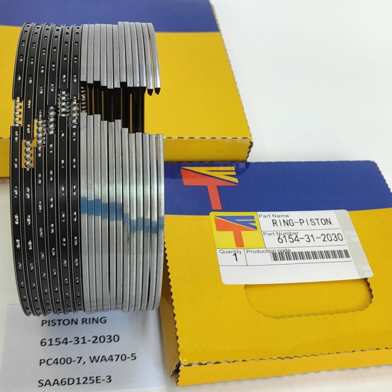 High Quality Diesel Engine Mechanical Parts Piston Ring 6154-31-2030 for Excavator Parts PC400-7 Wheel Loaders Parts Wa470-5 Engine Parst SAA6d125e-3