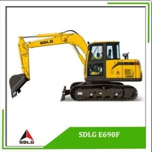 Volvo 9t Excavator Sdlg Made E690f LG690e Small Crawler Excavator for Sale