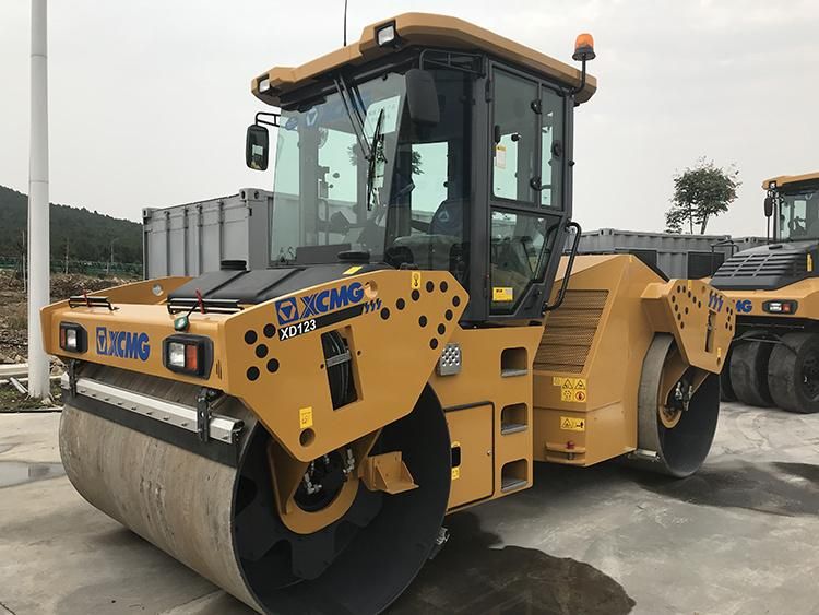 XCMG Official Manufacturer Double Drum Vibratory Rollers Xd123
