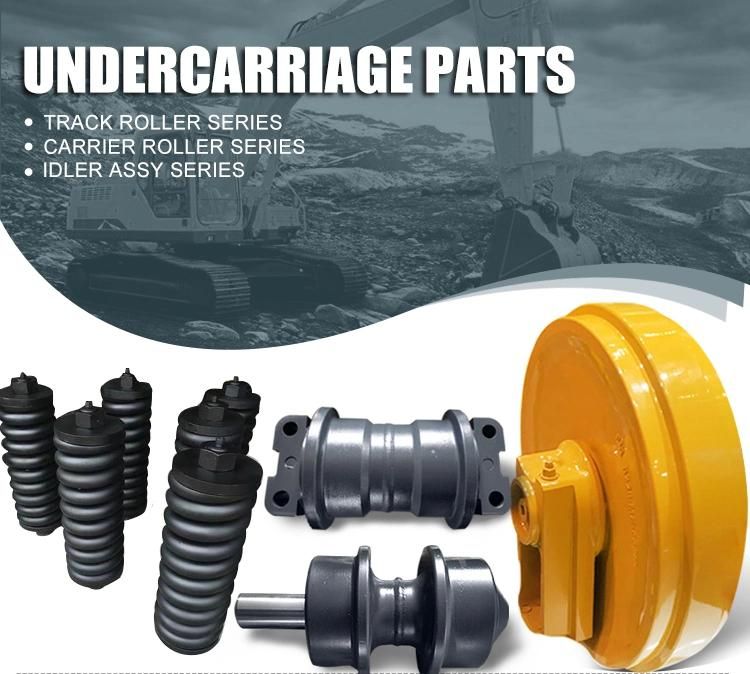 Common Construction Machine Part Earth Movers Crawler Excavator Parts Undercarriage Spare Parts Idler Wheel Front Idler