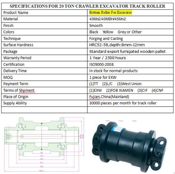 China Excavator Professional Manufacturer PC100 Undercarriage Parts