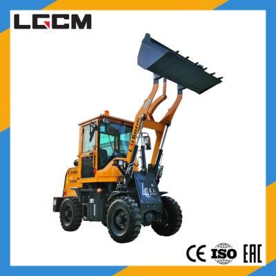Lgcm 600kg Loading Capacity Small Wheel Loader with Various Attachments