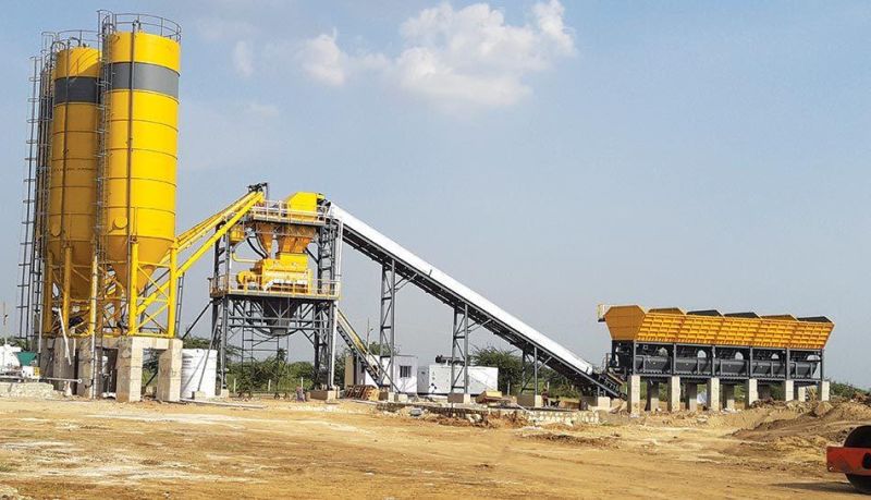 Chinese Famous Hzs60f 75m3/H Concrete Batching Mixing Plant in Philippines