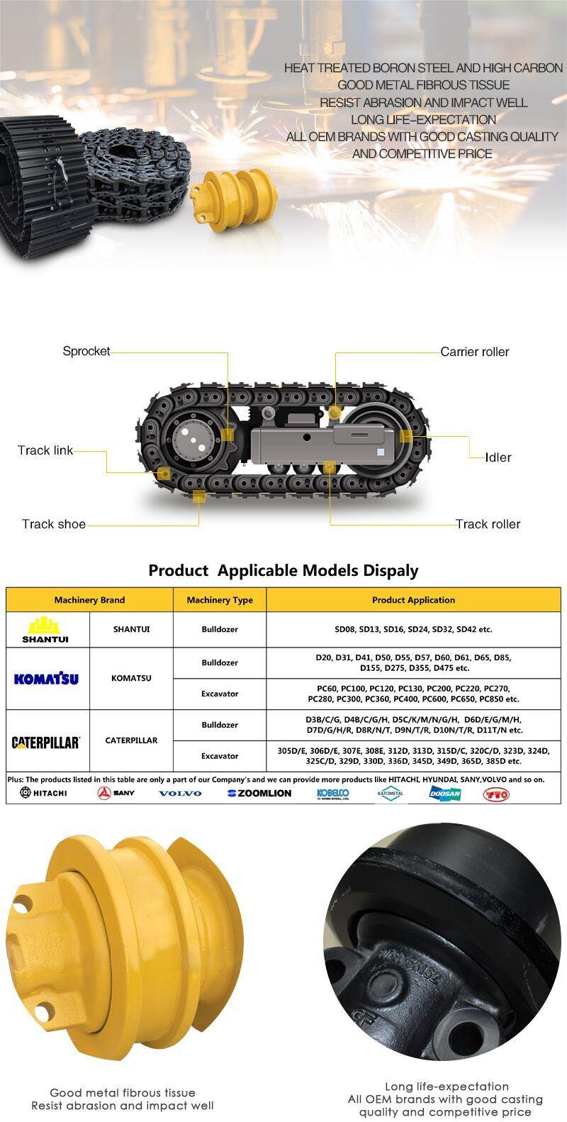 Construction Engineering Machines Customized Bulldozer Tracks Roller