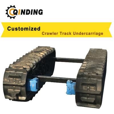 Custom Hydraulic Heavy Equipment Crawler Steel Track Undercarriage From Qinding Machinery