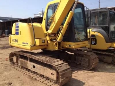 Used Japanese 6 Ton Mini Excavator Komatsu PC60-7 for Sale