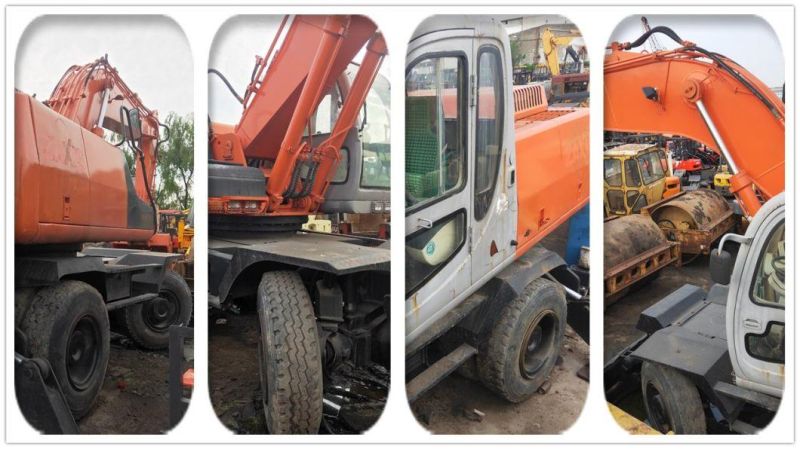 Used Hitachi Zx160W Mobile Excavator Construction Machinery