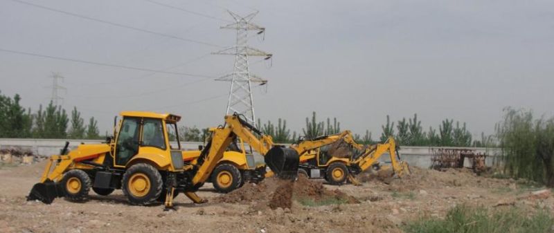 Professional Design Backhoe Loaders with Hammer and Fork Price