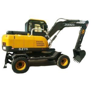 Ce Certificated Wheel Excavator 6.5 Ton Bd80