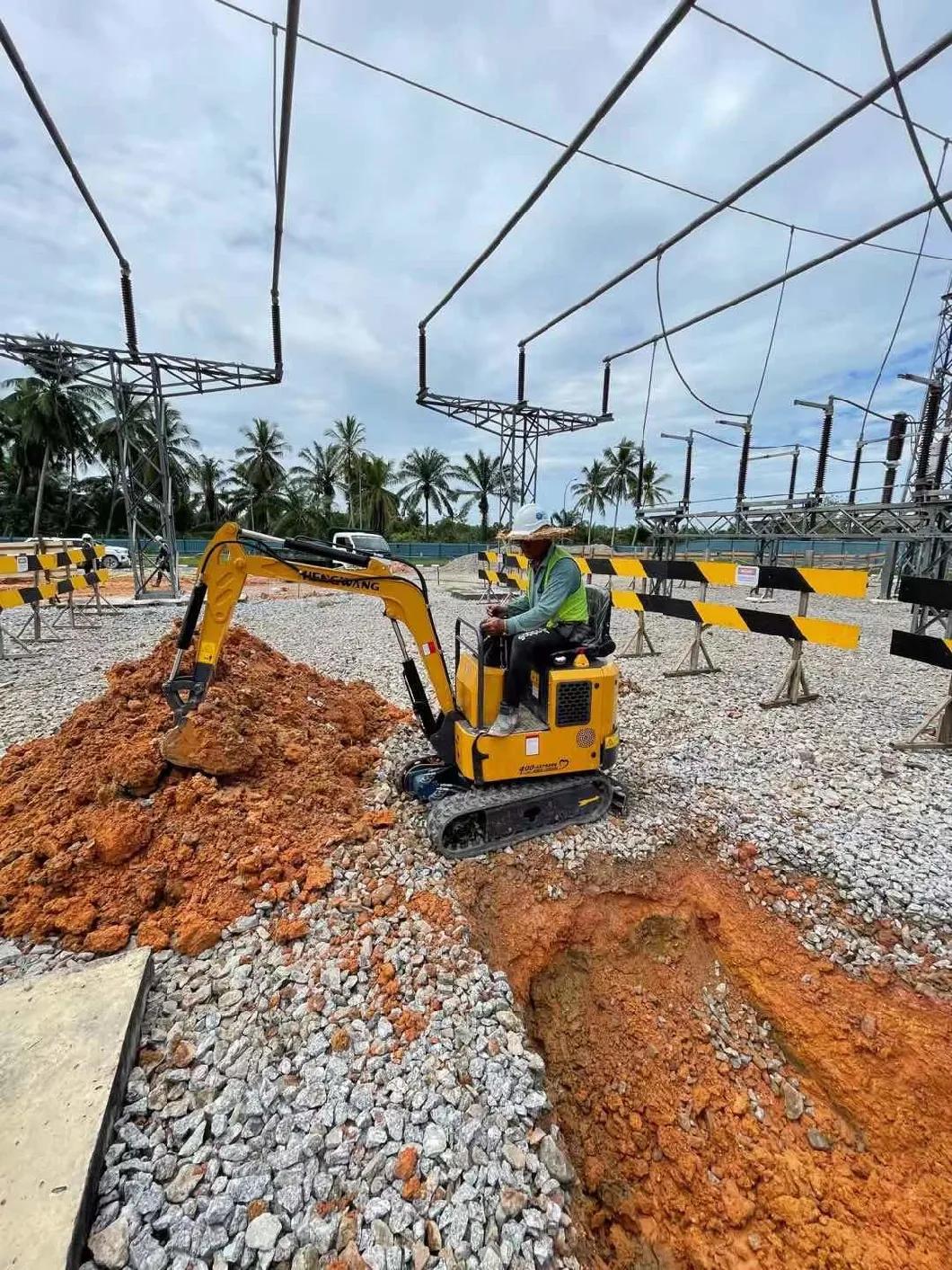 Crawler Backhoe Type 1ton Mini/Micro Excavator for Free Shipping