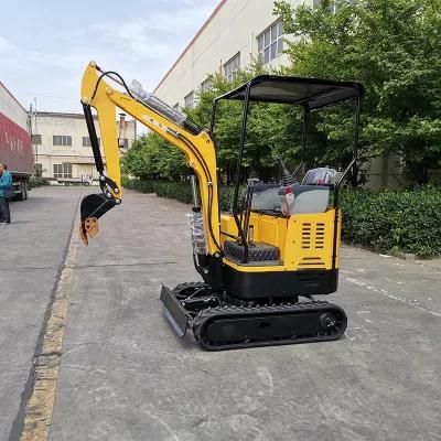 China Hydraulic Excavator 1.7 Ton Mini Excavators Crawler Digger Mini Excavator Garden