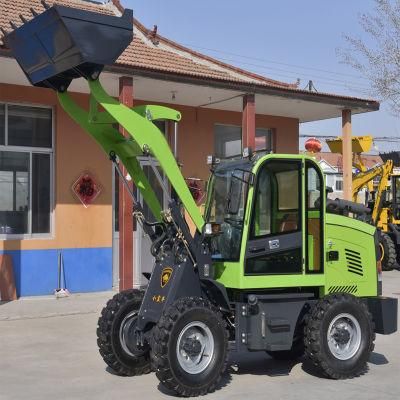 Most Popular 42kw Automatic Transmission 800kg 100kg Payloader Mini Wheel Loader 1t with CE