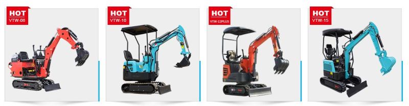 CE ISO EPA China Cheap New 1 Ton 2ton Crawler Hydraulic Mini Excavator Factory Prices for Sale