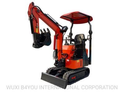 Rdt-15b 1.1 Ton Kubota Engine Swing Boom Mini Graver Micro Digger Excavator 0.6ton 0.8ton 1ton 1.4 Ton