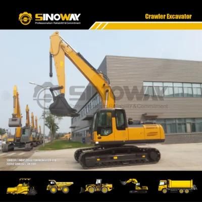 Earth Moving Sinoway 21ton Crawler Excavator in Philippines