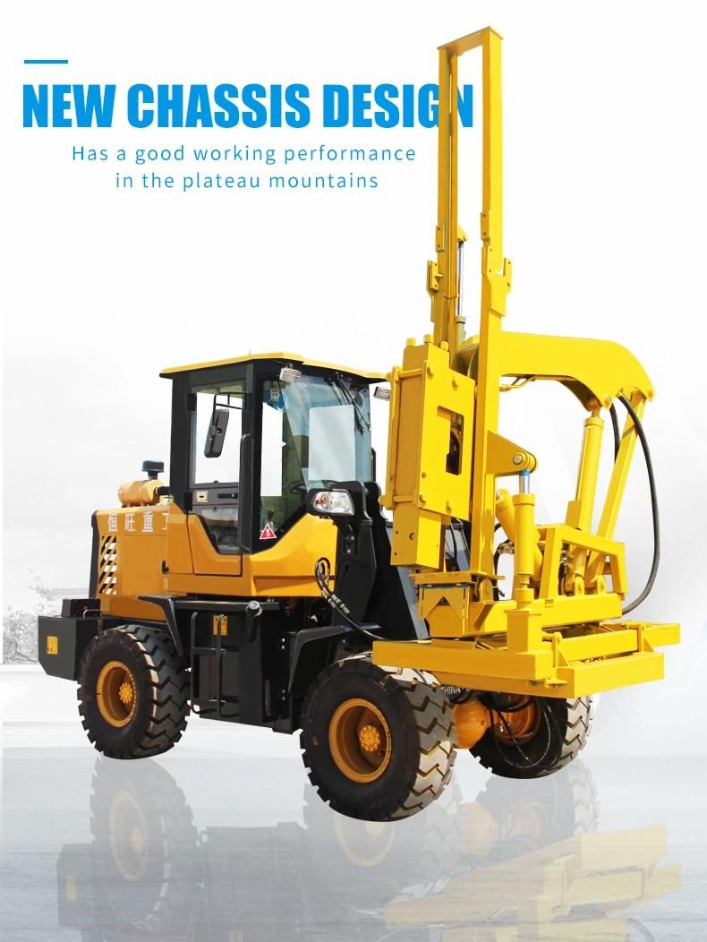 Wheel Loader Highway Hammer Pile Driver Equipment with Air Compressor