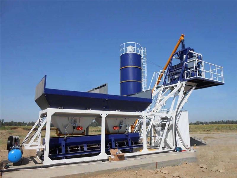 Concrete Mixing Plant No Need Building Foundation Best Sale Aggregate Batcher with Bosure Control System