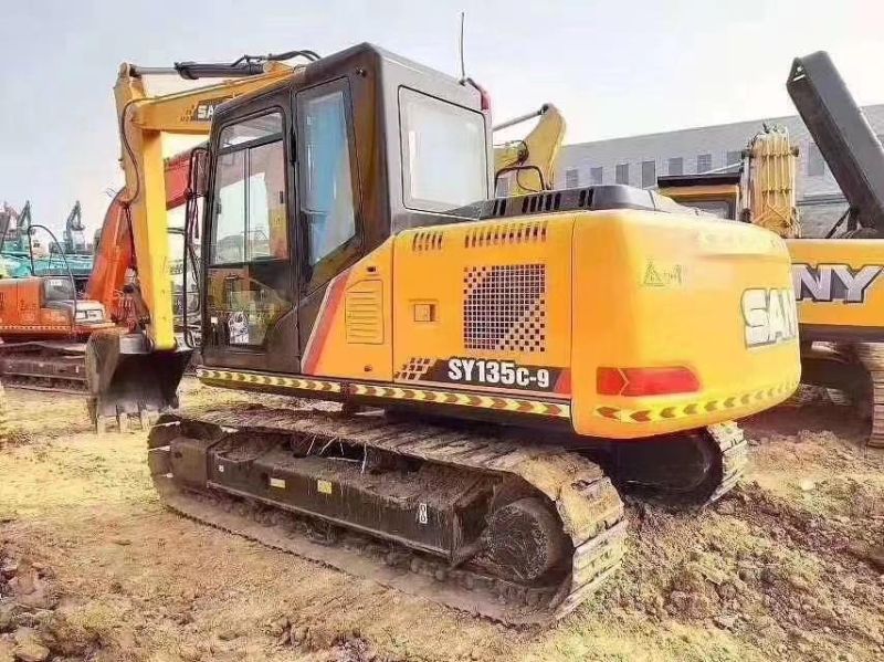 13 Ton Used Secondhand Sany Sy135c-9 Hydraulic Crawler Track Construction Machinery Equipment Backhoe Excavadora Usada Excavatrice Excavator Excavators Running