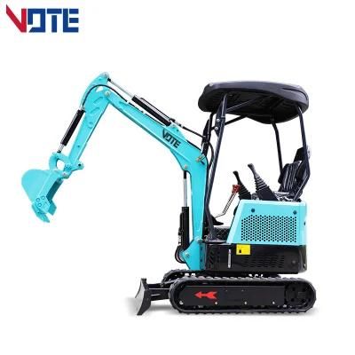 Hot Sale 1 Ton 1.5 Ton 2 Ton Mini Excavator with Rubber Track From China Free Home Delivery