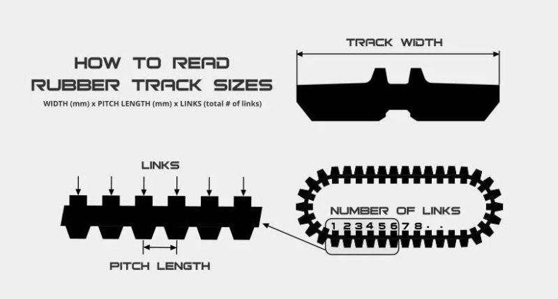 Rubber Track 450X90X53 for Agricultural Machinery Rice Combine Harvester 12 Month Warranty