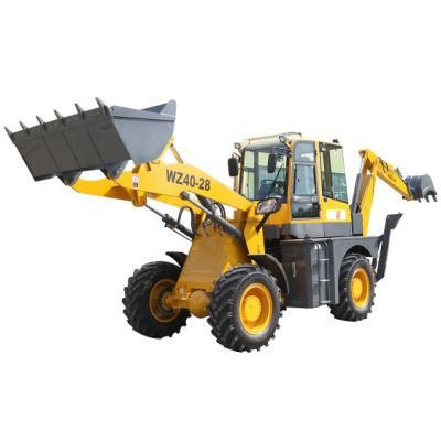 Haiqin Brand Strong (WZ40-28) with CE, Dongfengcummins Engine Backhoe Loader