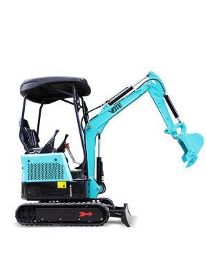 CE/EPA Approved Small Digger 0.8ton 1.5 T 2 Ton Mini Excavator with Hydraulic Joystick