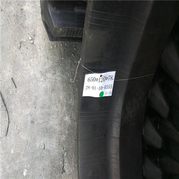 C80r-2 Dumper Undercarriage Spare Parts Rubber Track (650X120X78)