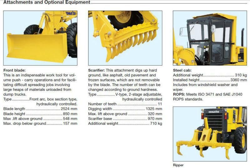 Used Komatsu Gd511 Grader, Used Motor Grader for Sale!