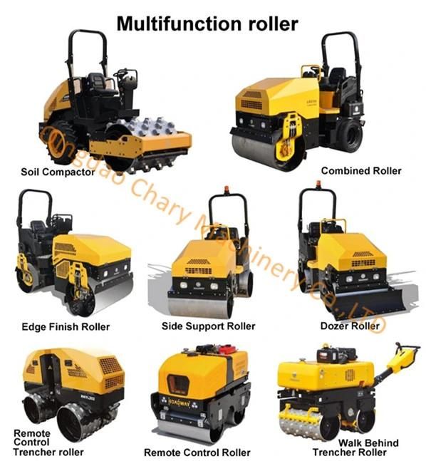 0.85 Ton Small Mini Tandem Self-Propelled Vibratory Machine Road Roller Compactor