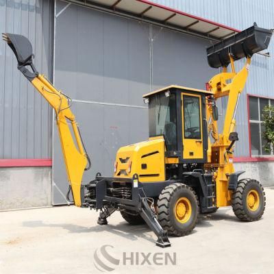 China Wheel Mini Tractor Loader and Backhoe