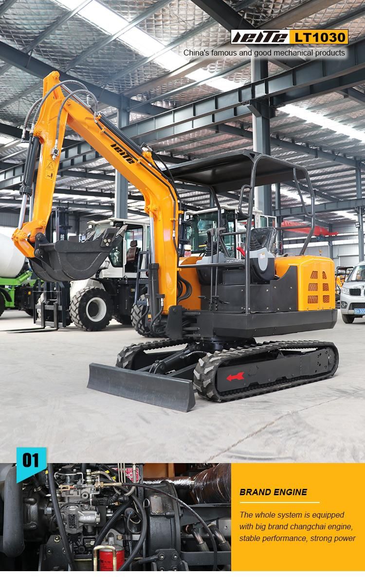 Hot Sale Wholesale Lt1030 3 Ton Clamshell Bucket Best Mini Excavator 3 Ton Digger for Sale