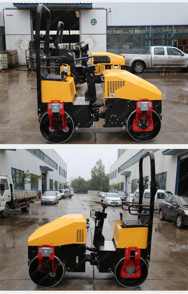 Double Drum Vibratory Roller Asphalt Paving Vibratory Roller Compaction Rollers for Sale Fyl-890