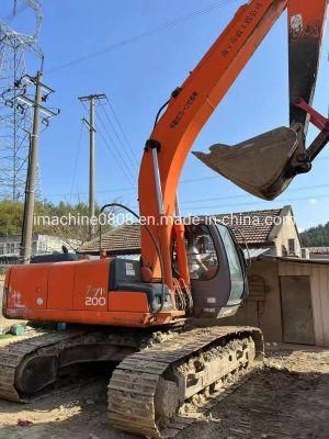 Secondhand Hitachi Zx200-6 Medium Excavator Good Working Condition