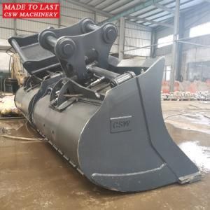 Csw Machinery Excavator Double Cylinder Tilt Bucket Made with Hardox Steel for Sale