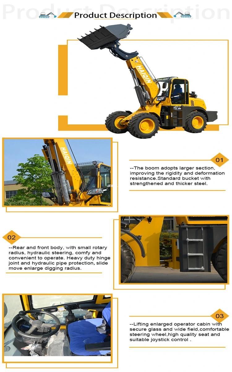 China Small Boom Telescopic Agricultural Wheel Loader (HQ920T) with Ce