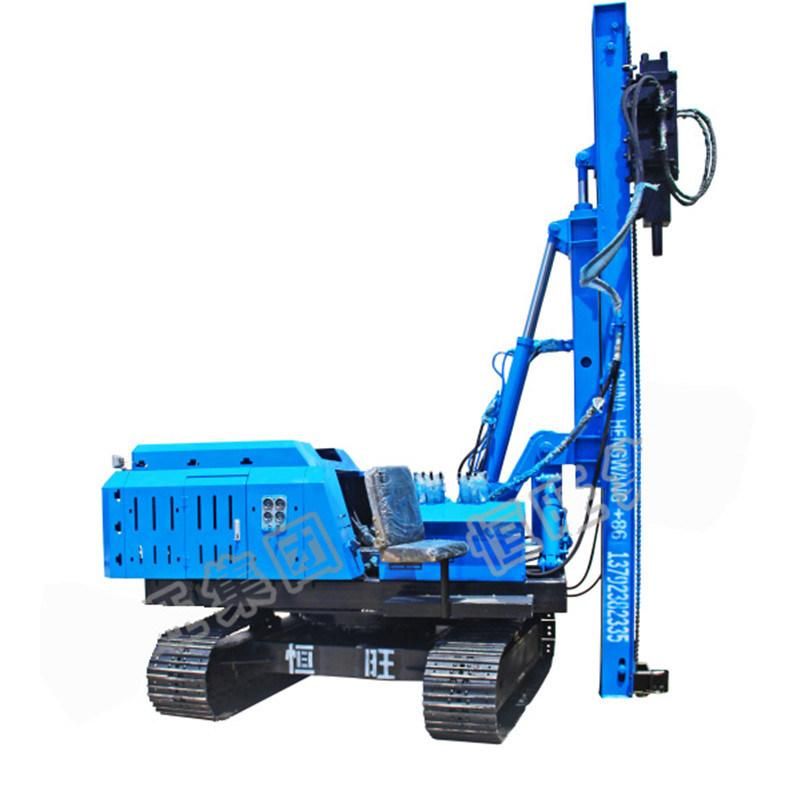 Hydraulic Hammer Pile Driver Solar Ramming Piling Machine