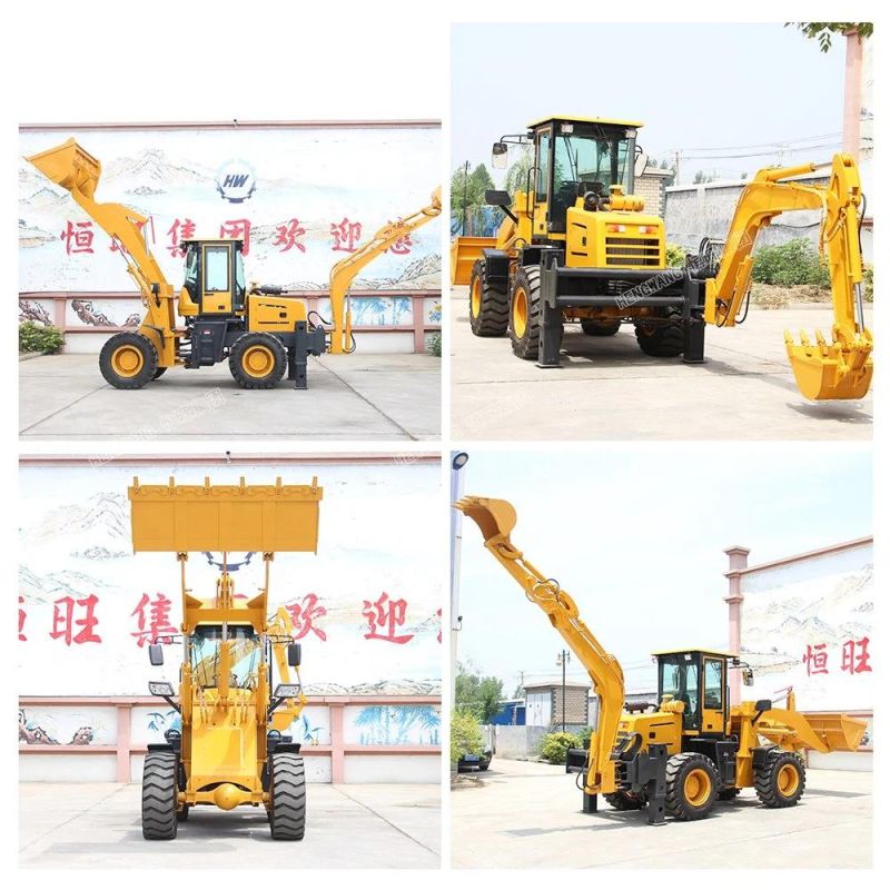 Backhoe Max Digging Depth 2600mm Heavy Diesel Engine Hydraulic 4X4 Backhoe Loader Use for Farm