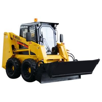 China New Hydraulic Mini Skid Steer Loader with Variously Attachment for Sale