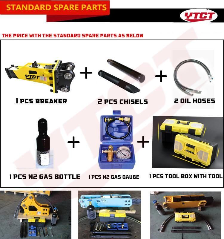 Excavator Hydraulic Breaker with Concrete Breaker Accumulator