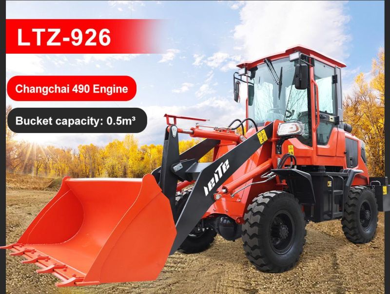 Manufacturer Mini Loader 4WD with Front End Loader and Backhoe Mini Yellow Green Unique Training Long Power ISO