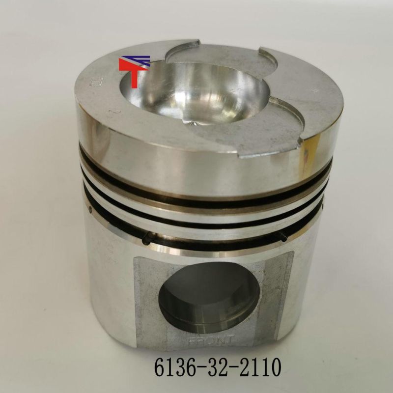 High-Performance Diesel Engine Engineering Machinery Parts Piston 6136-32-2110 for Engine Parts S6d105 Generator Set