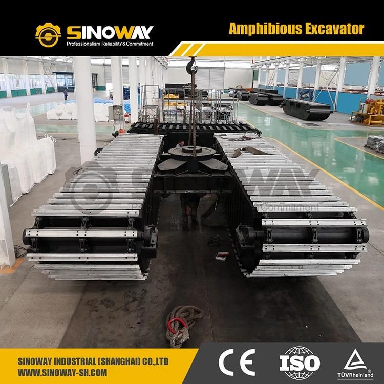 Floating Pontoon for Amphibious Excavator