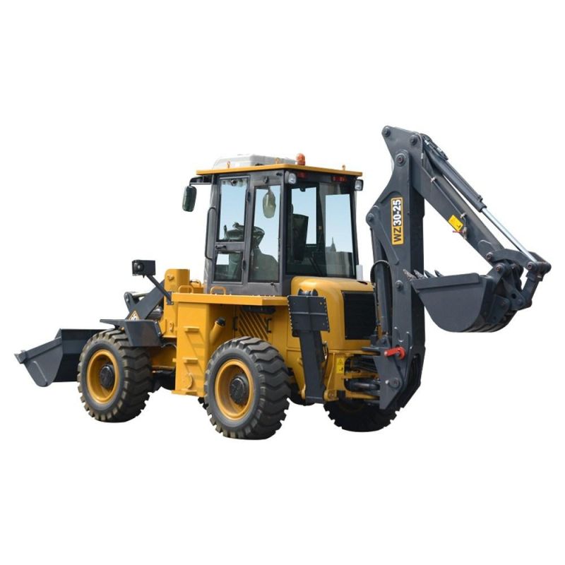 Famous Brand and Good Quality XCMG Backhoe Loader Wz30-25 3t Tractor with Backhoe and Front Loader