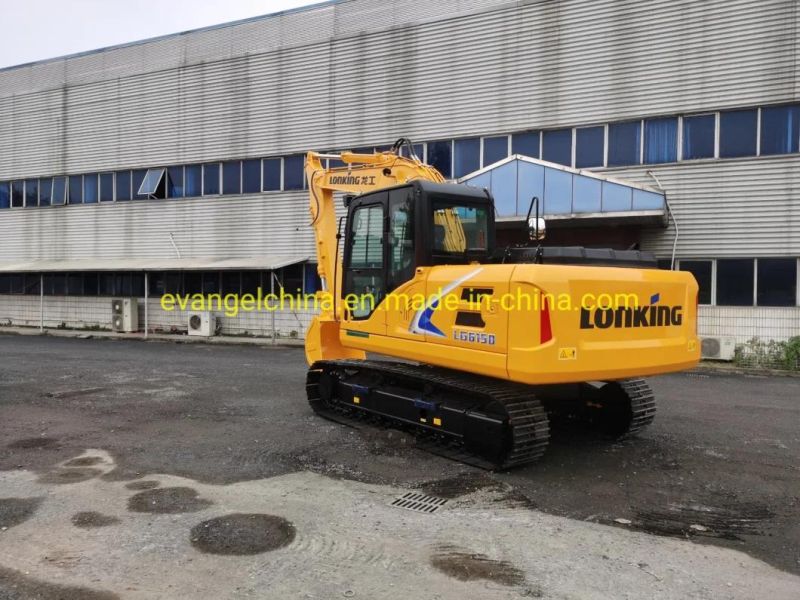 Lonking 14 Ton Crawler Excavator LG6150 with Standard 0.56m3 Bucket