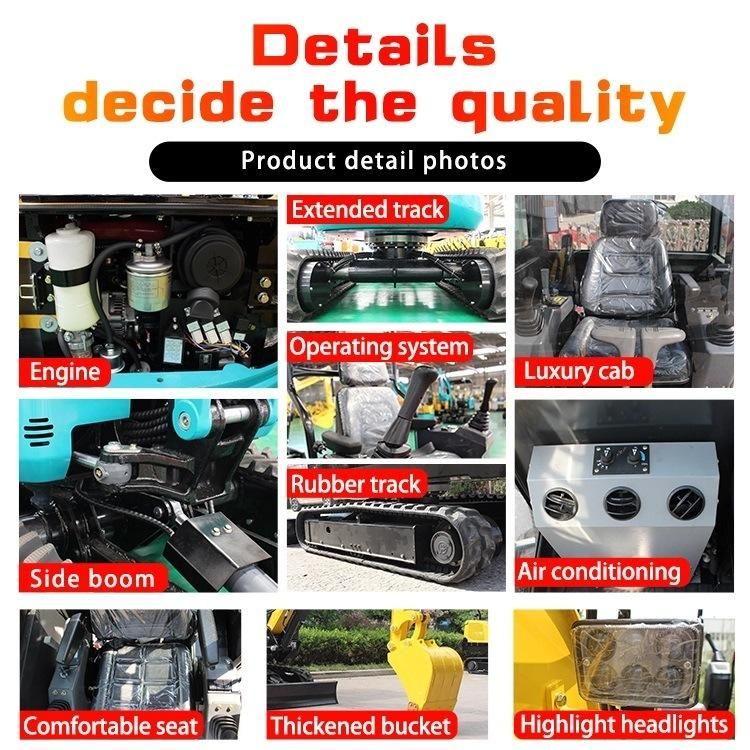 2.0 Ton Soil Digger Machine Drilling Hole Digger Ground Drill Digger Crawler Excavator