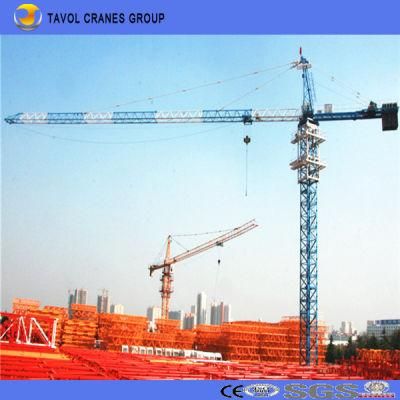 China 16t Tower Crane 70m Jib with 4.0t Tip Load Qtz160-7040 Tower Crane